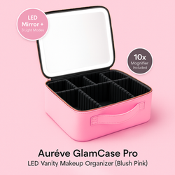 Aurève GlamCase Pro — LED Vanity Makeup Organizer